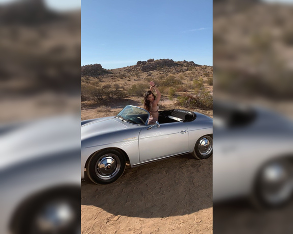 Riley Reid aka rileyreidx3 OnlyFans - Vintage Porsche with a vintage slut with @abbiemaley