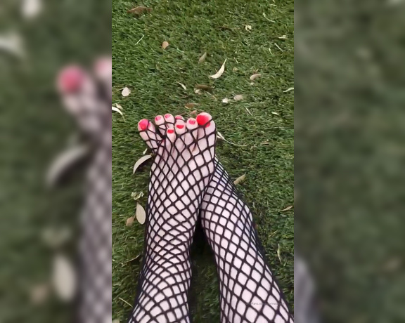 Sabrina Sabrok aka sabrinasabrok OnlyFans - Public fishnet fetish Video