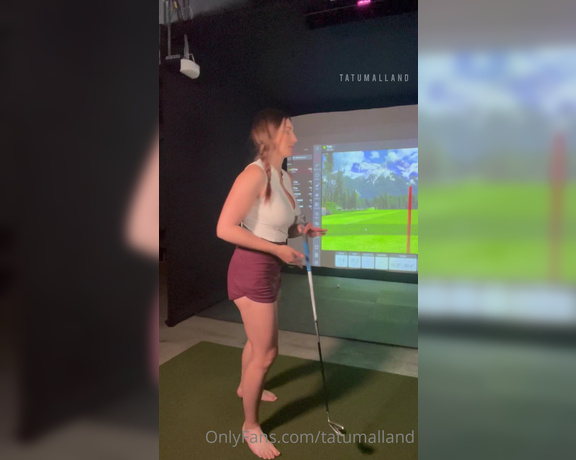 Tatum Alland aka tatumalland OnlyFans - TIP THIS POST $10 FOR THE PART 2 Part 1 You challenge your golf instructor