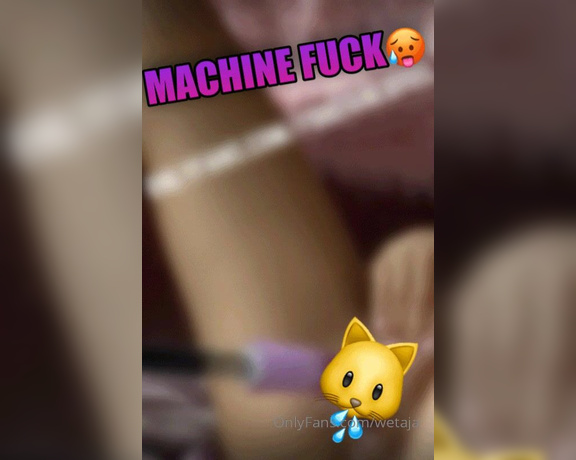 Wetaja aka wetaja OnlyFans - ### MACHINE FUCK DRILLING I was sooo horny that i decided to buy a machine fuck