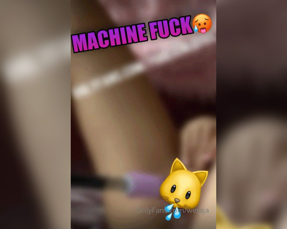 Wetaja aka wetaja OnlyFans - ### MACHINE FUCK DRILLING I was sooo horny that i decided to buy a machine fuck