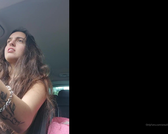 Area51FREAK aka area51freak OnlyFans - [EXPERIMENT]  Quick wank in the car in an abandon parking lot )