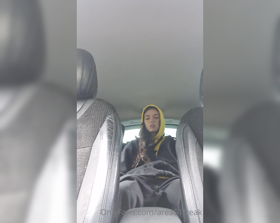 Area51FREAK aka area51freak OnlyFans - [EXPERIMENT]  Quickest wank inside the car with my dildo )