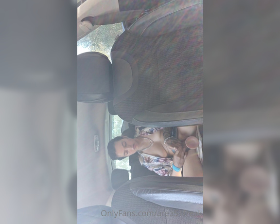 Area51FREAK aka area51freak OnlyFans - [EXPERIMENT]  Wanking with dildo in the car