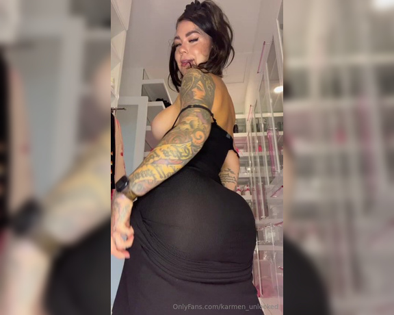 Karmen_Unlocked aka karmen_unlocked OnlyFans - Gotta tease you in my dress … I never wear panties