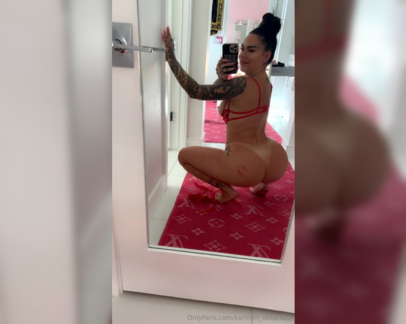 Karmen_Unlocked aka karmen_unlocked OnlyFans - Another personal video! I love getting wish list gifts from my fans it’s like Christmas