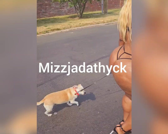 MizzJada Thyck aka mizzjadathyck OnlyFans - Heys Im walking now and Im walking human one too lol full video is for