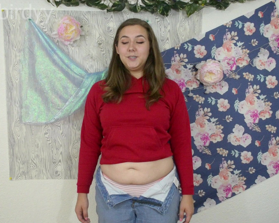 DirtyBirdyy - Chubby Teen Shows Belly Button Pt 2, Belly, Belly Button Fetish, Curvy, Fat, Belly Fetish, ManyVids