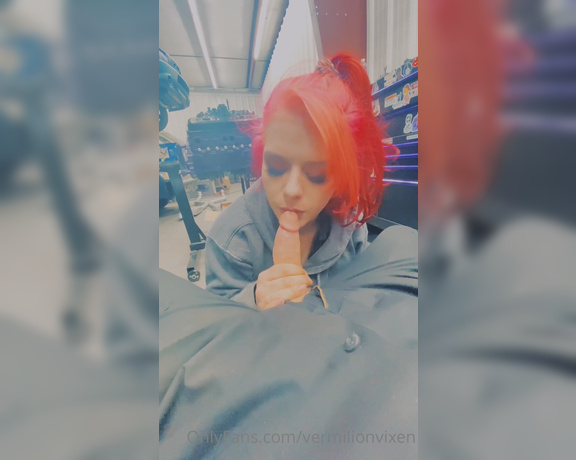 Ms Red aka vermilionvixen OnlyFans - Last minute he whipped his cock out before we left the shop, I couldn’t say