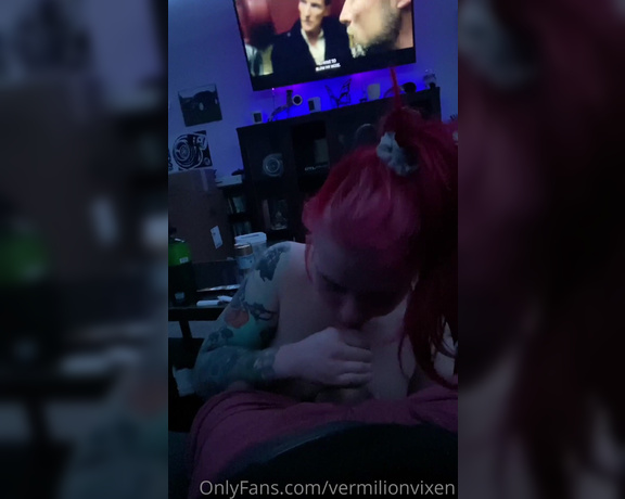 Ms Red aka vermilionvixen OnlyFans - I love sucking your cock daddy your cum tastes so yummy I always want more