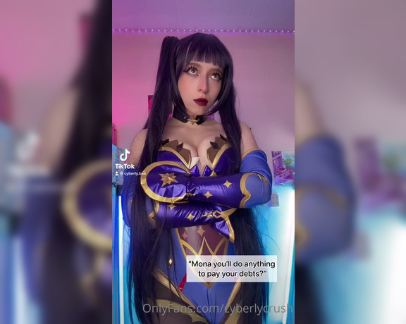 CyberlyCrush aka cyberlycrush OnlyFans - New cosplay and new tiktoks Mona from Genshin Impact