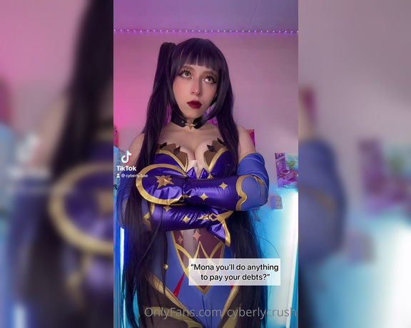 CyberlyCrush aka cyberlycrush OnlyFans - New cosplay and new tiktoks Mona from Genshin Impact