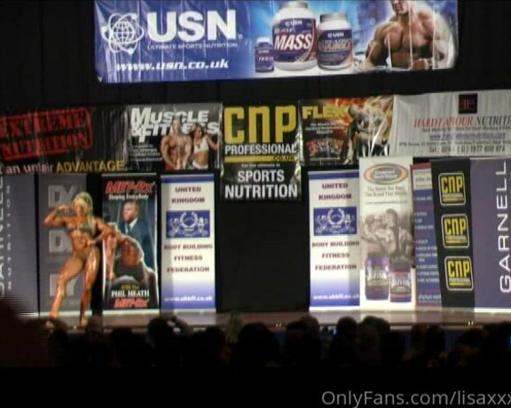 LisaXXXCross aka lisaxxxcross OnlyFans - Guest star spot at a UKBFF show two weeks before I won the British Overall Title