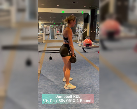 Alysha Newman aka alyshanewman OnlyFans - OFFSEASON WORKOUT #1 You can do this workout in a cheap gym or even a hotel