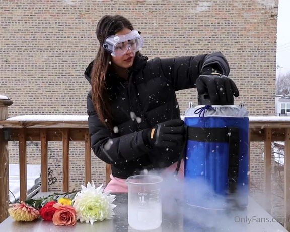 Chem with Wren aka chemwithwren OnlyFans - Grab your goggles and bundle up! We’re experimenting with liquid nitrogen today