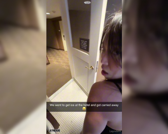 Lay & Alina aka layndare OnlyFans - We went to go get ice at the hotel and got a little carried away