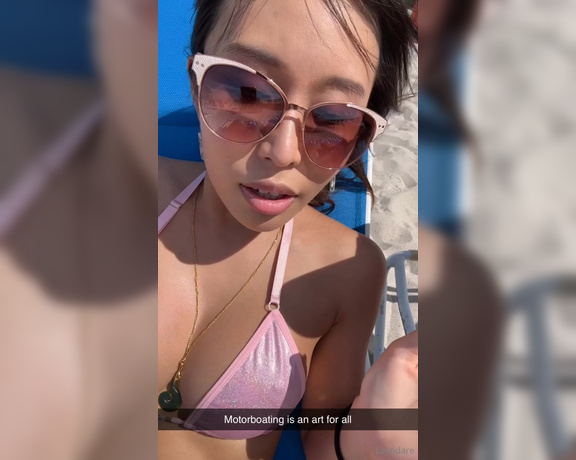 Lay & Alina aka layndare OnlyFans - Motorboating is an art guys  A clip from the beach after the cruise… don’t worry,