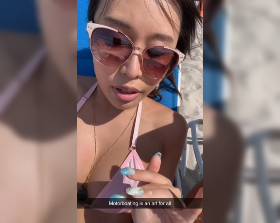 Lay & Alina aka layndare OnlyFans - Motorboating is an art guys  A clip from the beach after the cruise… don’t worry,