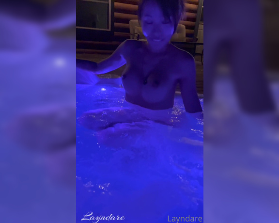 Lay & Alina aka layndare OnlyFans - The water may be salty its a saltwater spa!), but his cock makes it taste sweet