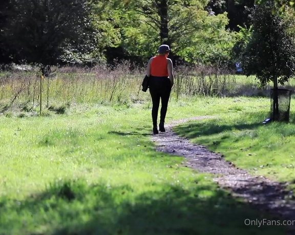 Curvy Claire aka curvyclaireuk OnlyFans - Part 1 of 2  Walking in the park …… Claire xx Video features Heels, Boots,