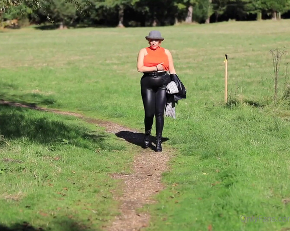 Curvy Claire aka curvyclaireuk OnlyFans - Part 1 of 2  Walking in the park …… Claire xx Video features Heels, Boots,