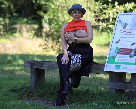 Curvy Claire aka curvyclaireuk OnlyFans - Part 2 of 2  Walking in the park …… Claire xx Video features Heels, Boots,