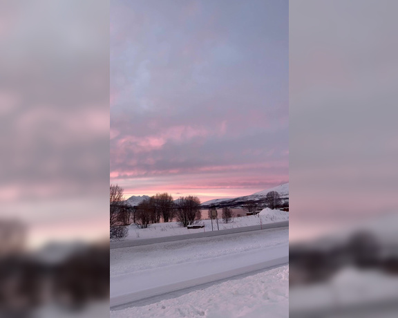 Elisa Dreams aka elisadreams OnlyFans - Sunrise over Tromso, MAGNIFICENT