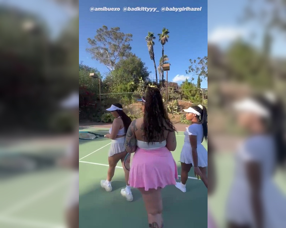 BADKITTYYY - Tennis Slut Squirt Race