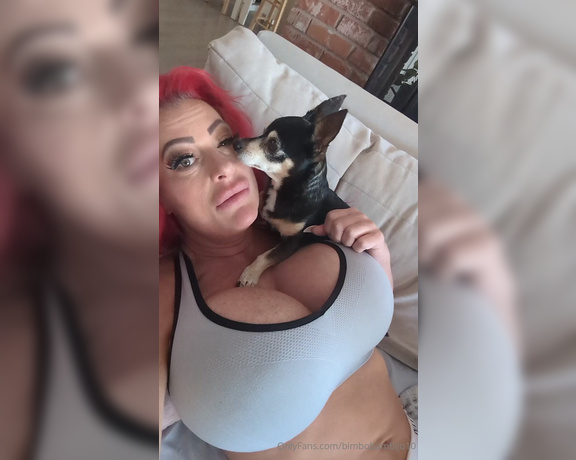 Bambi Jo aka bimbobambijo10 OnlyFans - Yes…my little lover is a boob guy… I require a tip for this video due