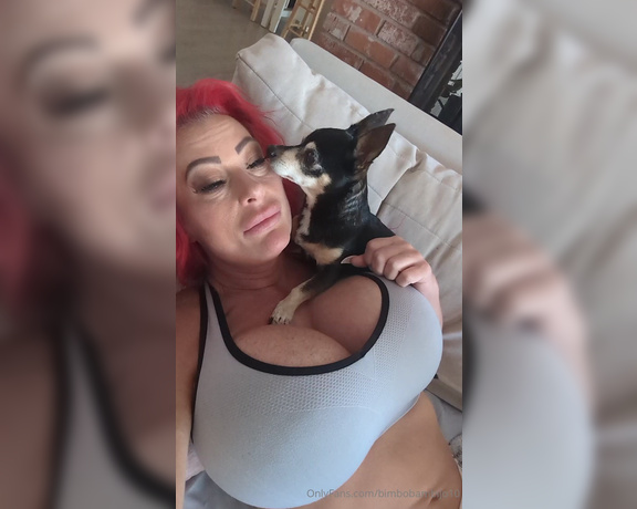 Bambi Jo aka bimbobambijo10 OnlyFans - Yes…my little lover is a boob guy… I require a tip for this video due