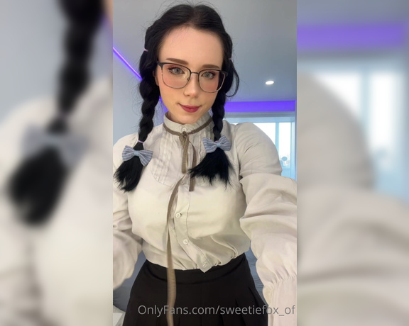 Sweetie Fox aka sweetiefox_of OnlyFans - Im such a bad girl, will you be my teacher