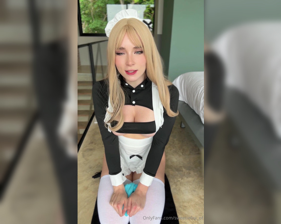 Sweetie Fox aka sweetiefox_of OnlyFans - NEW! #MAID SOLO ROLEPLAY Master, I didnt think youd be so thorough in checking my work!