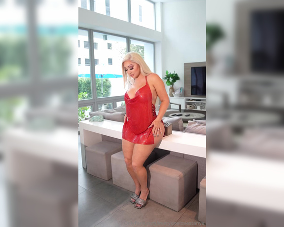 Everyone Loves Tanya aka everyonelovestanya OnlyFans - In my red dress