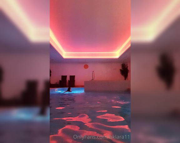 Busty Klara aka bklara11 OnlyFans - Would you like to join me in the pool