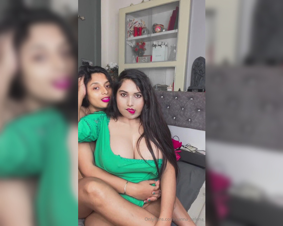 Sanna and Selena aka sanna_selena OnlyFans Video - Big booobie selena is sitting on nuude sanas lap