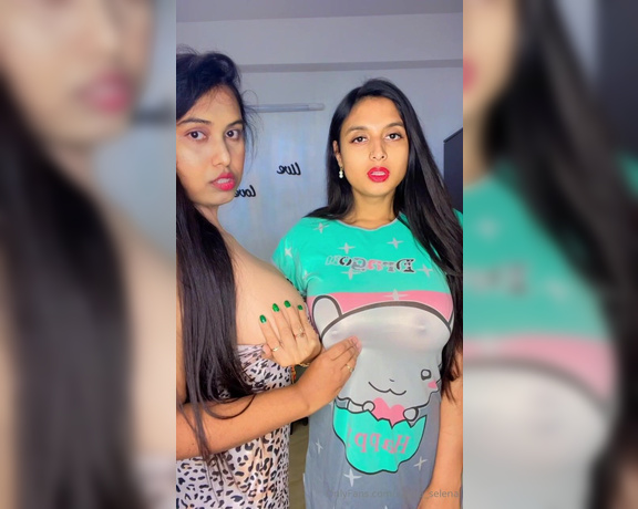 Sanna and Selena aka sanna_selena OnlyFans Video - Wanna play with our nipples