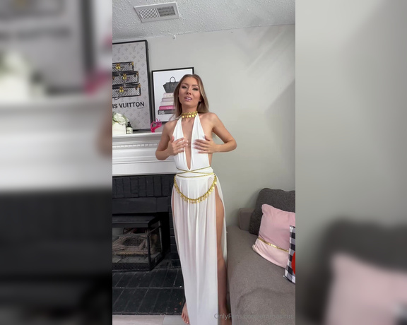 Emma Sirus aka emmasirus OnlyFans Video - I love this goddess costume, but let me strip out of it for you