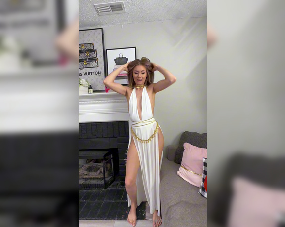 Emma Sirus aka emmasirus OnlyFans Video - I love this goddess costume, but let me strip out of it for you