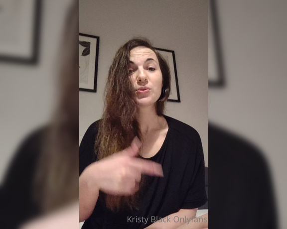 Kristy Black aka kristyblack OnlyFans Video - My first longer talking video, sorry if I look nervous or something, Im not used to