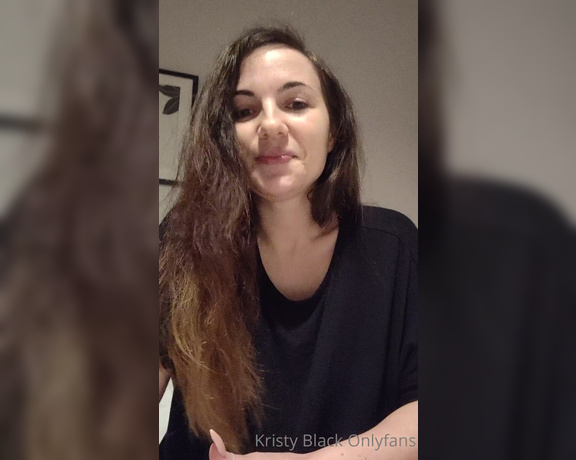 Kristy Black aka kristyblack OnlyFans Video - My first longer talking video, sorry if I look nervous or something, Im not used to