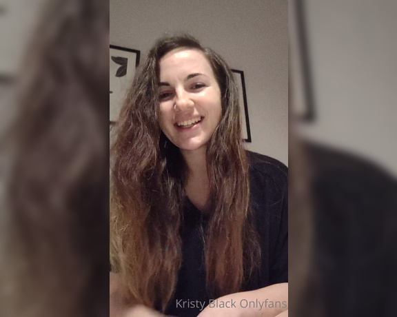 Kristy Black aka kristyblack OnlyFans Video - My first longer talking video, sorry if I look nervous or something, Im not used to