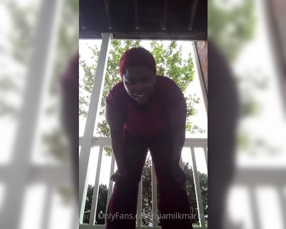 Niamilkmarie aka niamilkmarie OnlyFans Video - lit On The balcony