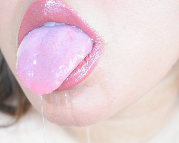 Mila Loves aka milaloves OnlyFans Video - ASMR Mouth Fetish  A lovely combination of pouty pink lips and drool play