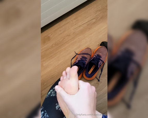 Lucy Tisane aka lucytisanevip OnlyFans Video - Dirty running socks and shoe removal