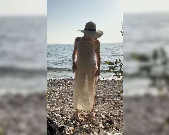 Lucy Tisane aka lucytisanevip OnlyFans Video - Perfect beach outfit to enjoy the evening sun  Leave a  if I can make