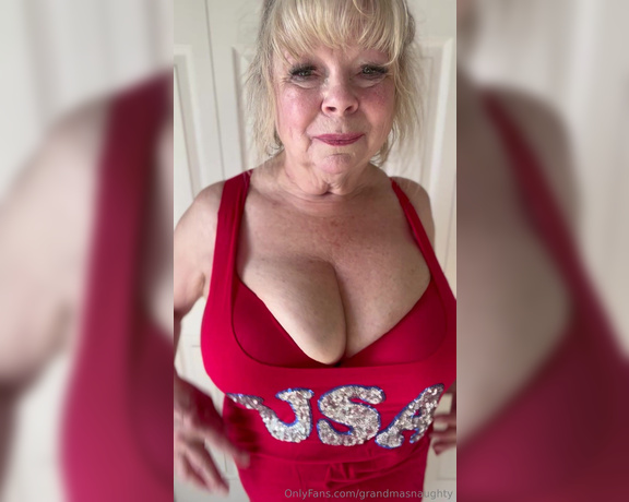 GrandmasNaughty aka grandmasnaughty OnlyFans Video - Happy 4th of July everyone  Maybe I can pop your firework