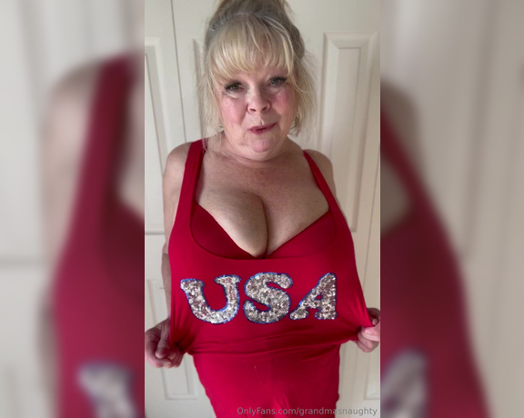 GrandmasNaughty aka grandmasnaughty OnlyFans Video - Happy 4th of July everyone  Maybe I can pop your firework