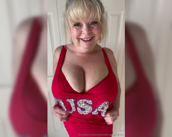 GrandmasNaughty aka grandmasnaughty OnlyFans Video - Happy 4th of July everyone  Maybe I can pop your firework