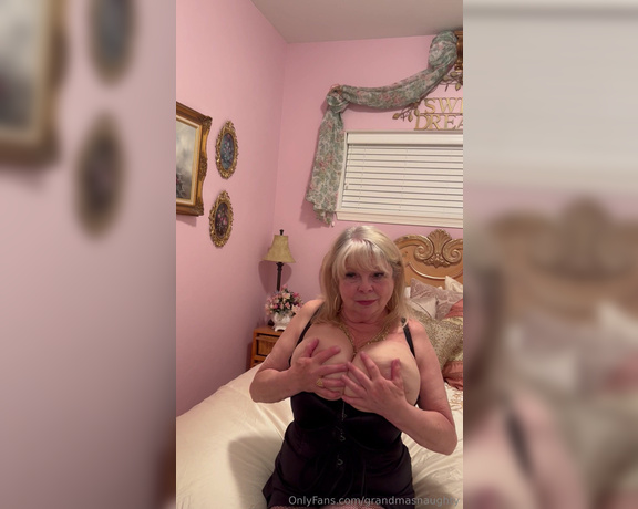 GrandmasNaughty aka grandmasnaughty OnlyFans Video - I like when you watch me  Thinking about doing a live stream sometime, what do