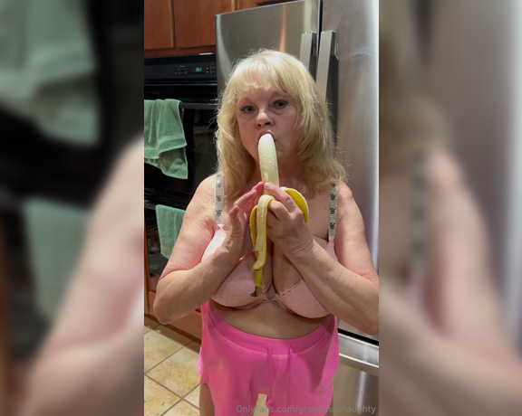 GrandmasNaughty aka grandmasnaughty OnlyFans Video - I love bananas